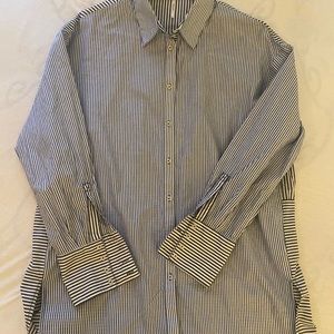 Free people over sized stripe shirt.  Size small